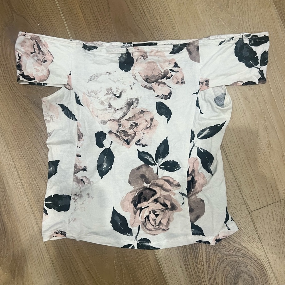 Dynamite Floral off the shoulder top